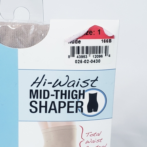 (2) NWT Spanx Assets Hi Waist Mid Thigh Shaper Nude Shapewear 1 - Picture 2 of 4